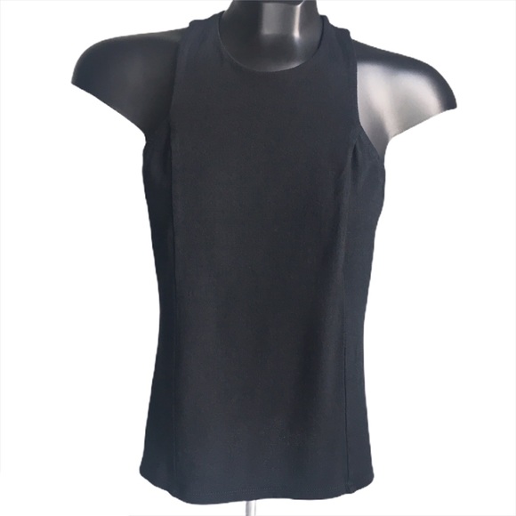 Zara Tops - 3/25 Zara Black Halter Top W/Snap Button Closure S